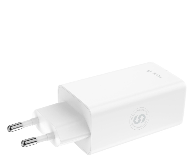 Hune Ładowarka sieciowa GaN 65W 2x USB-C+USB-A Snow White - 1370700 - zdjęcie 3